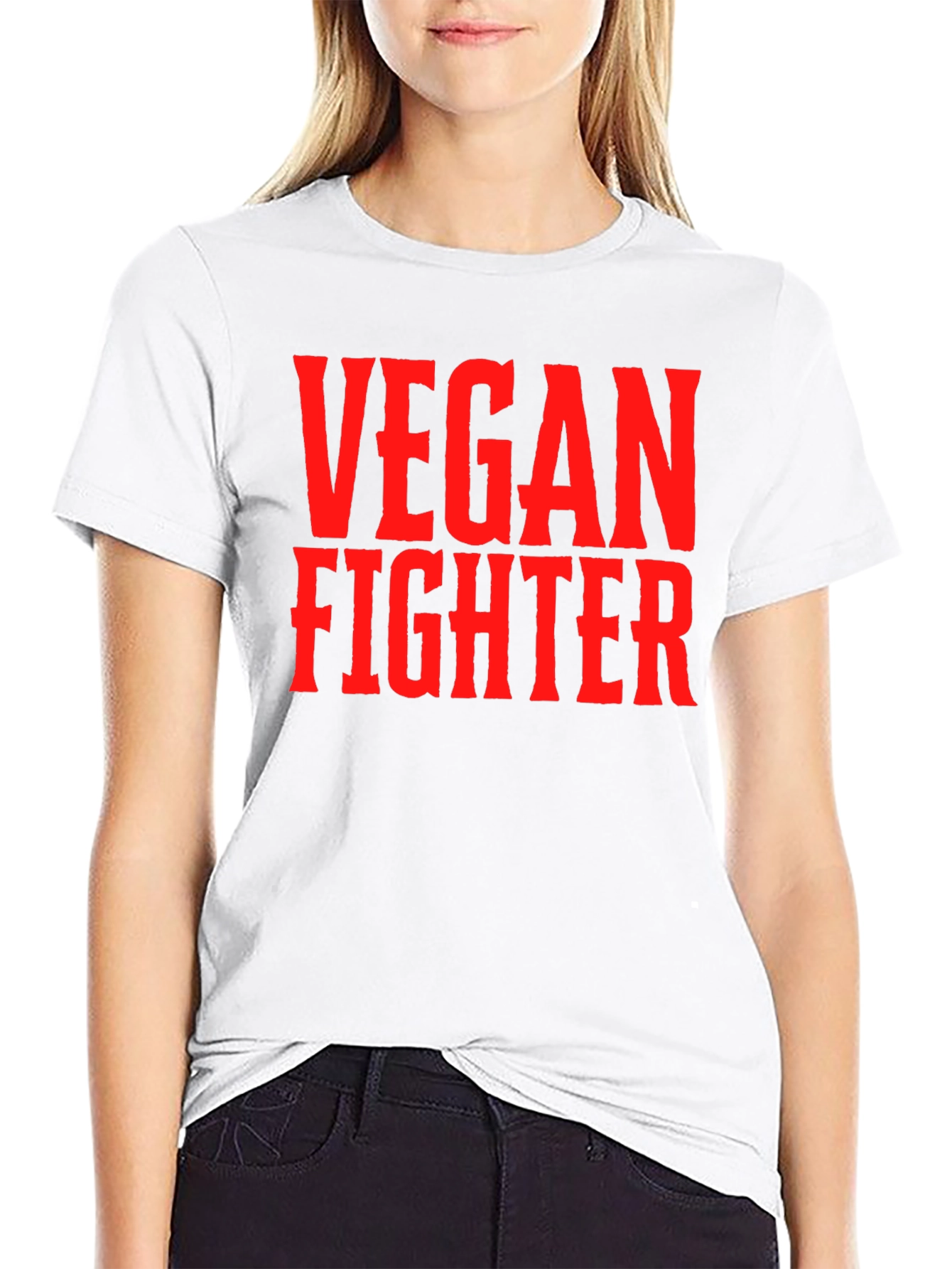 Vegan Fighter T-Shirt - Bold Statement Tee