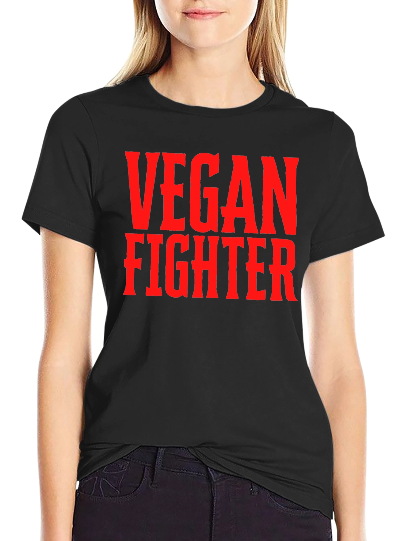 Vegan Fighter T-Shirt - Bold Statement Tee