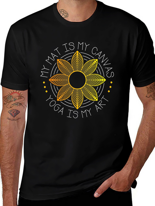 Yoga Canvas Art T-Shirt -  My Mat is My Canvas