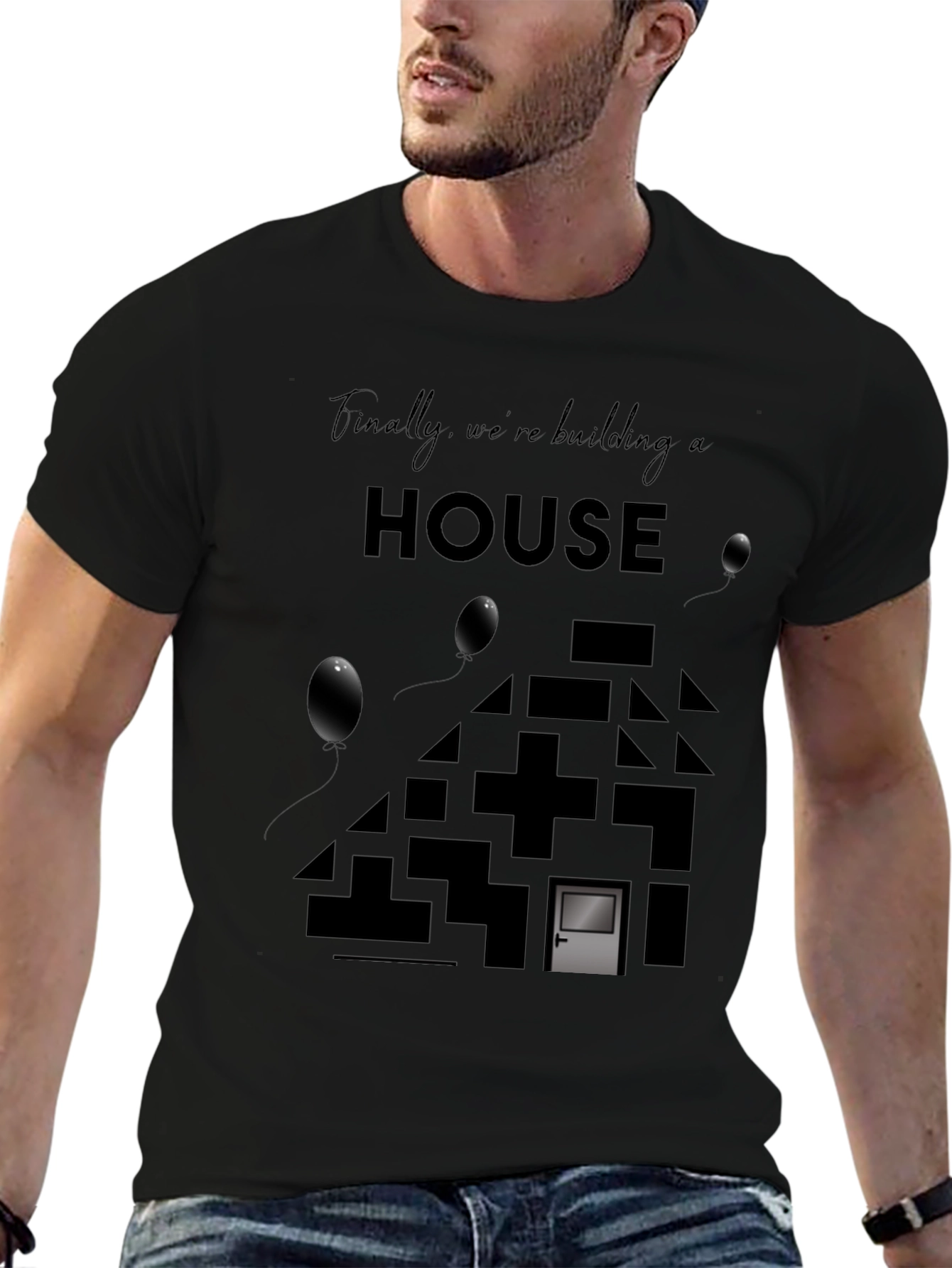 Building a House Tee - Modern Design T-Shirt