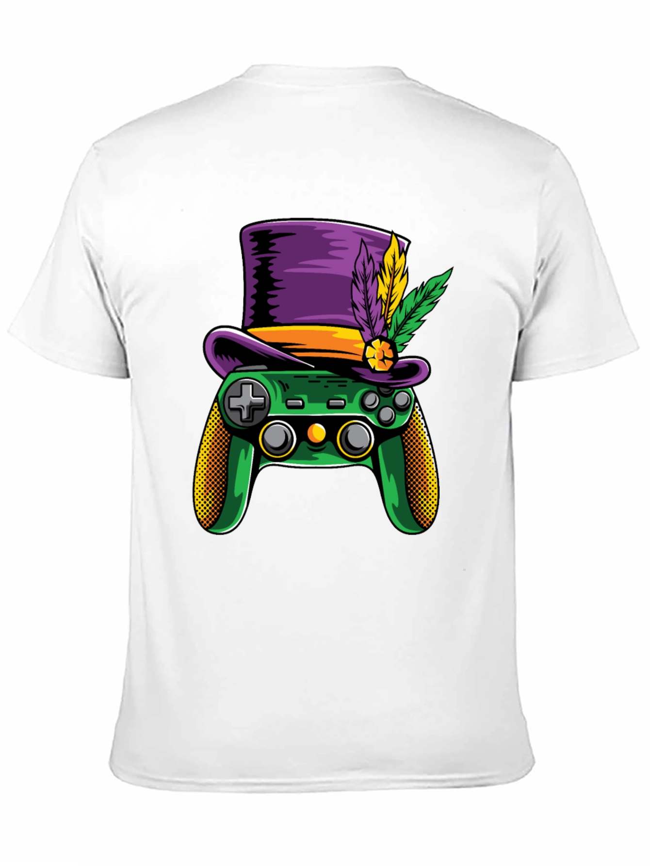 Gamer Mardi Gras T-Shirt - Controller with Hat
