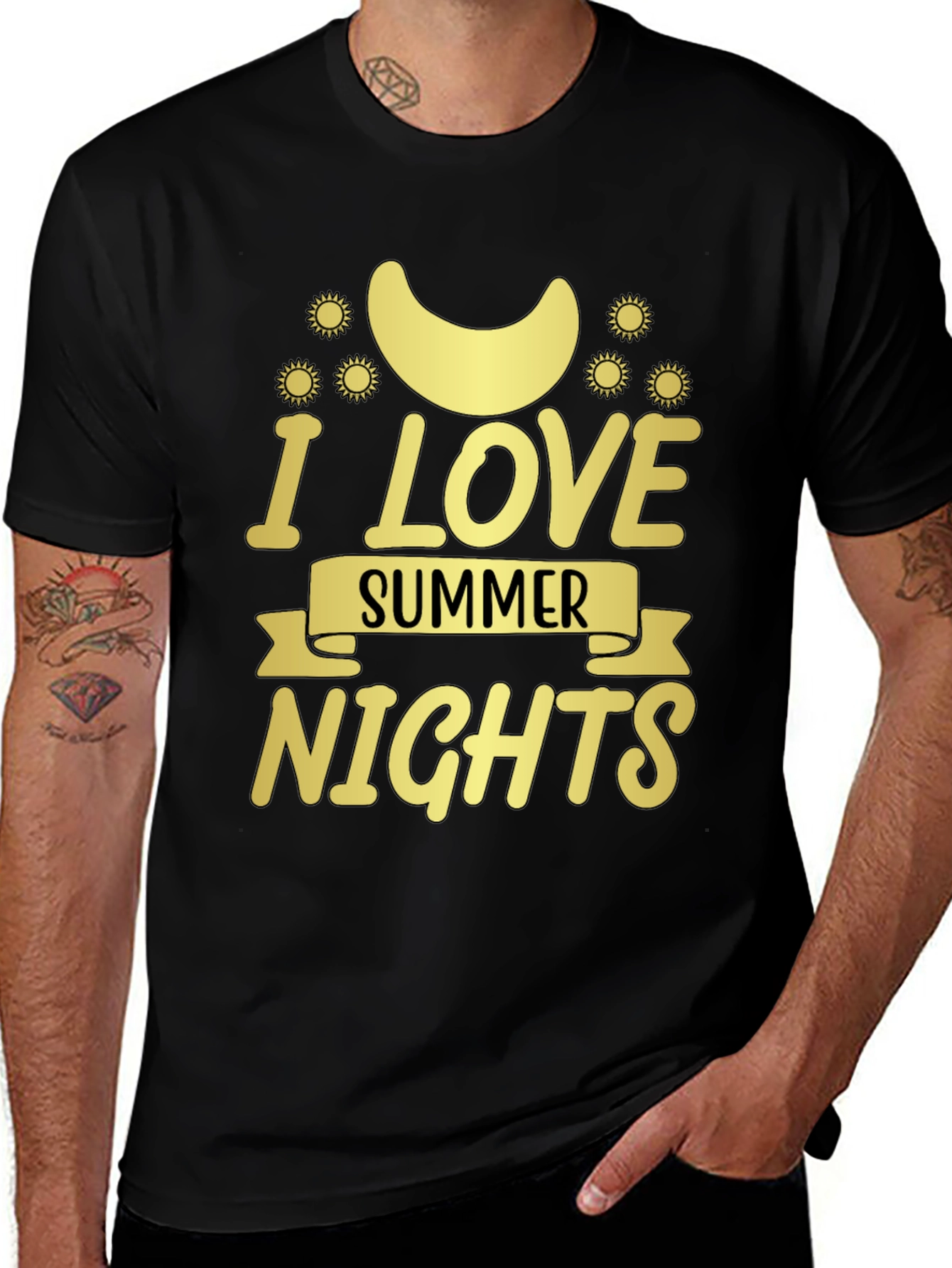 I Love Summer Nights T-Shirt