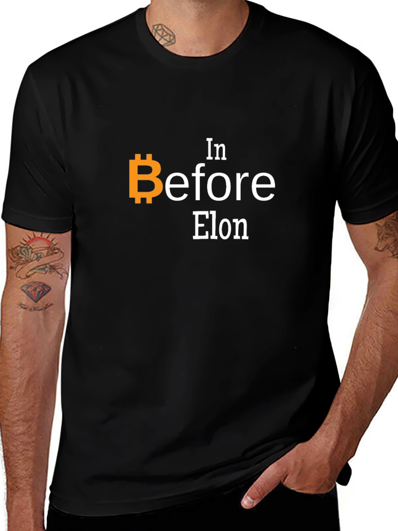 Bitcoin In Before Elon T-Shirt