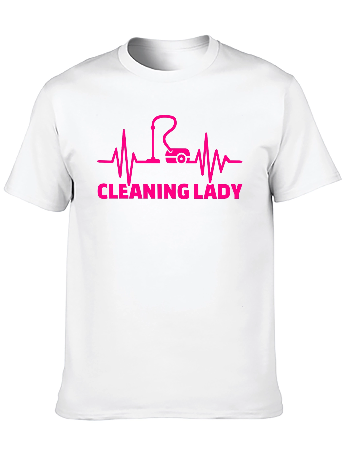 Cleaning Lady Heartbeat Graphic Tee - Black