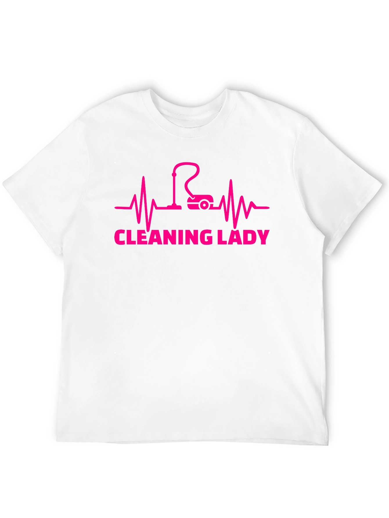 Cleaning Lady Heartbeat Graphic Tee - Black