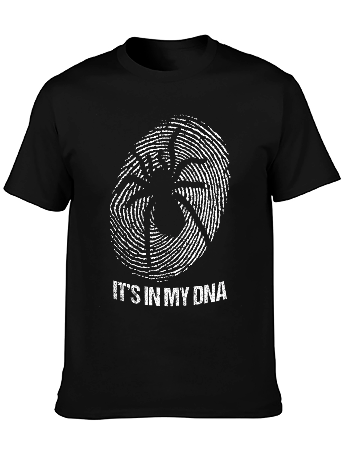 Spider DNA Graphic Tee - Black Novelty T-Shirt