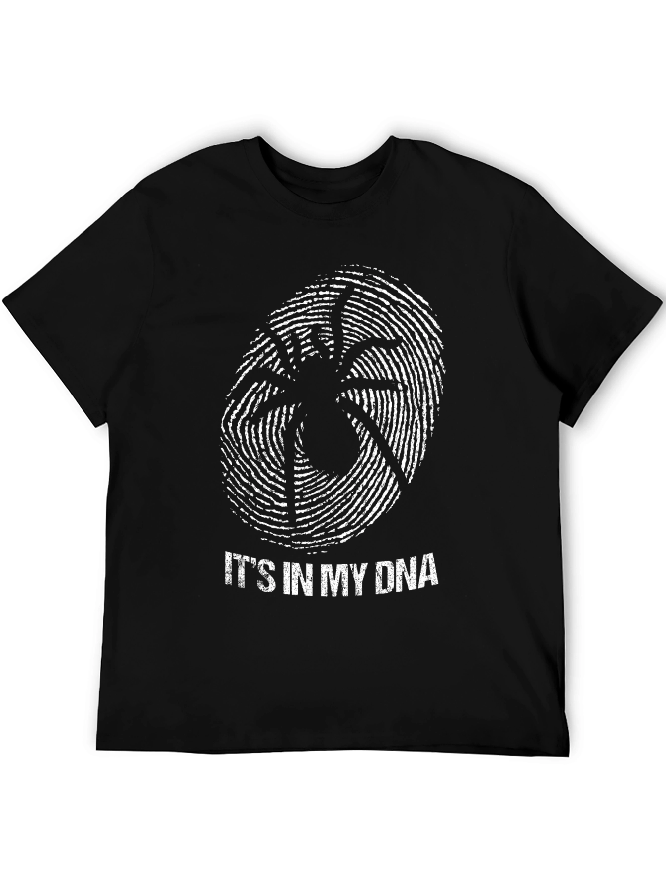 Spider DNA Graphic Tee - Black Novelty T-Shirt