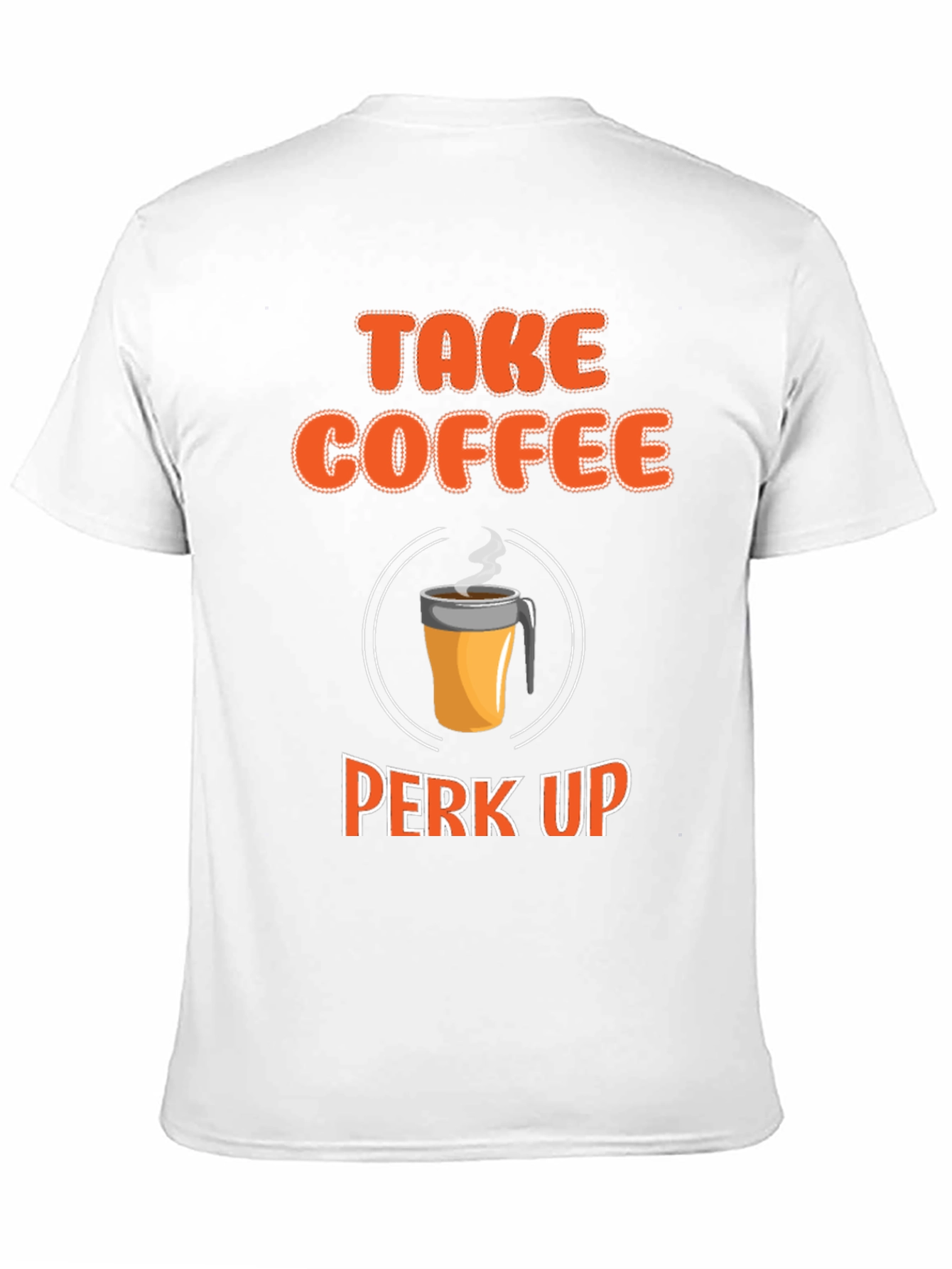 Take Coffee Perk Up Black Graphic Tee