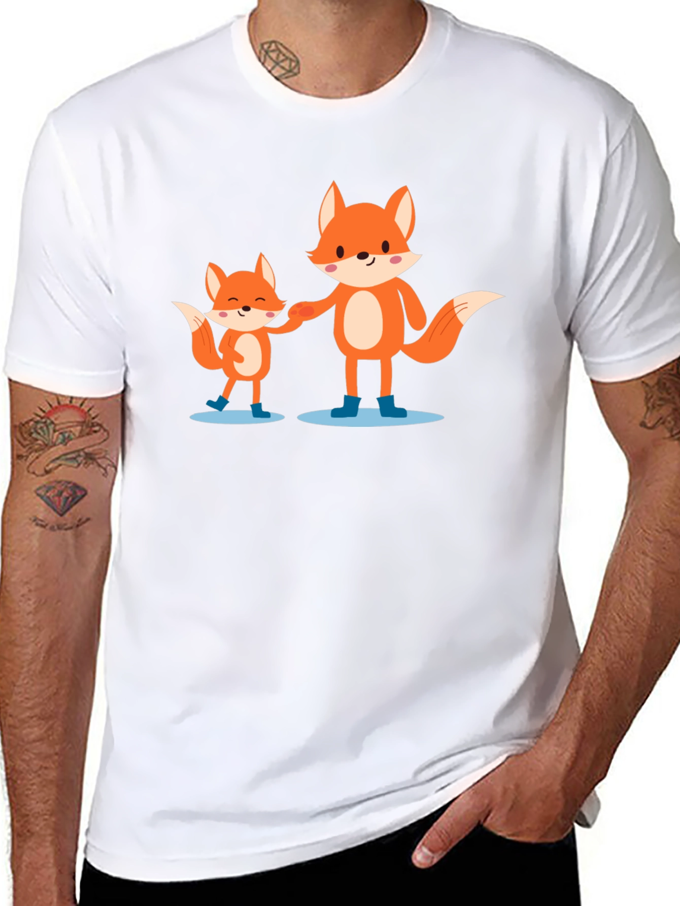 Daddy & Me Fox T-Shirt - Matching Cute Tee