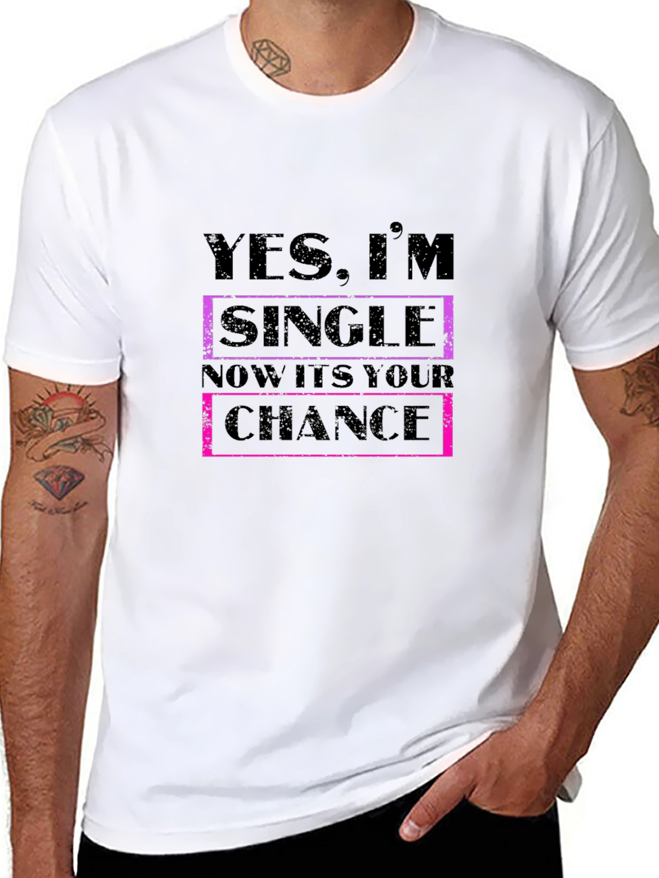 Single & Ready T-Shirt - Black Novelty Tee