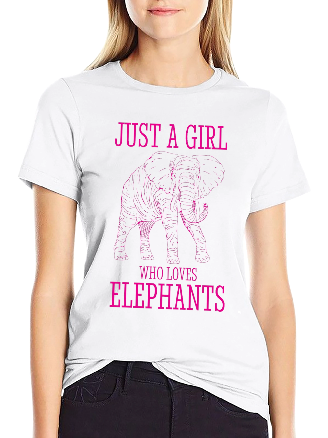 Just a Girl Who Loves Elephants T-Shirt