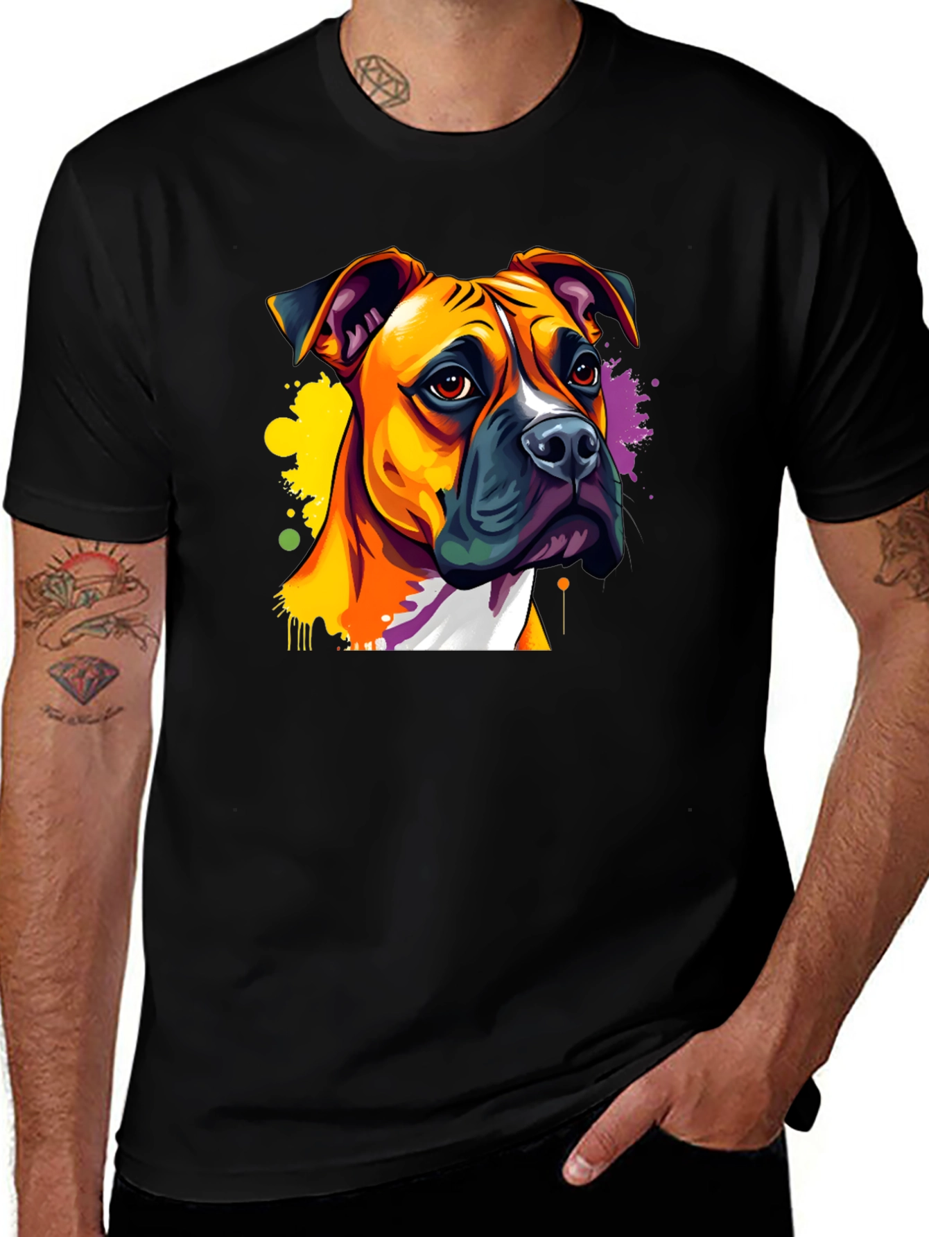 Dog Art T-Shirt - Boxer Breed