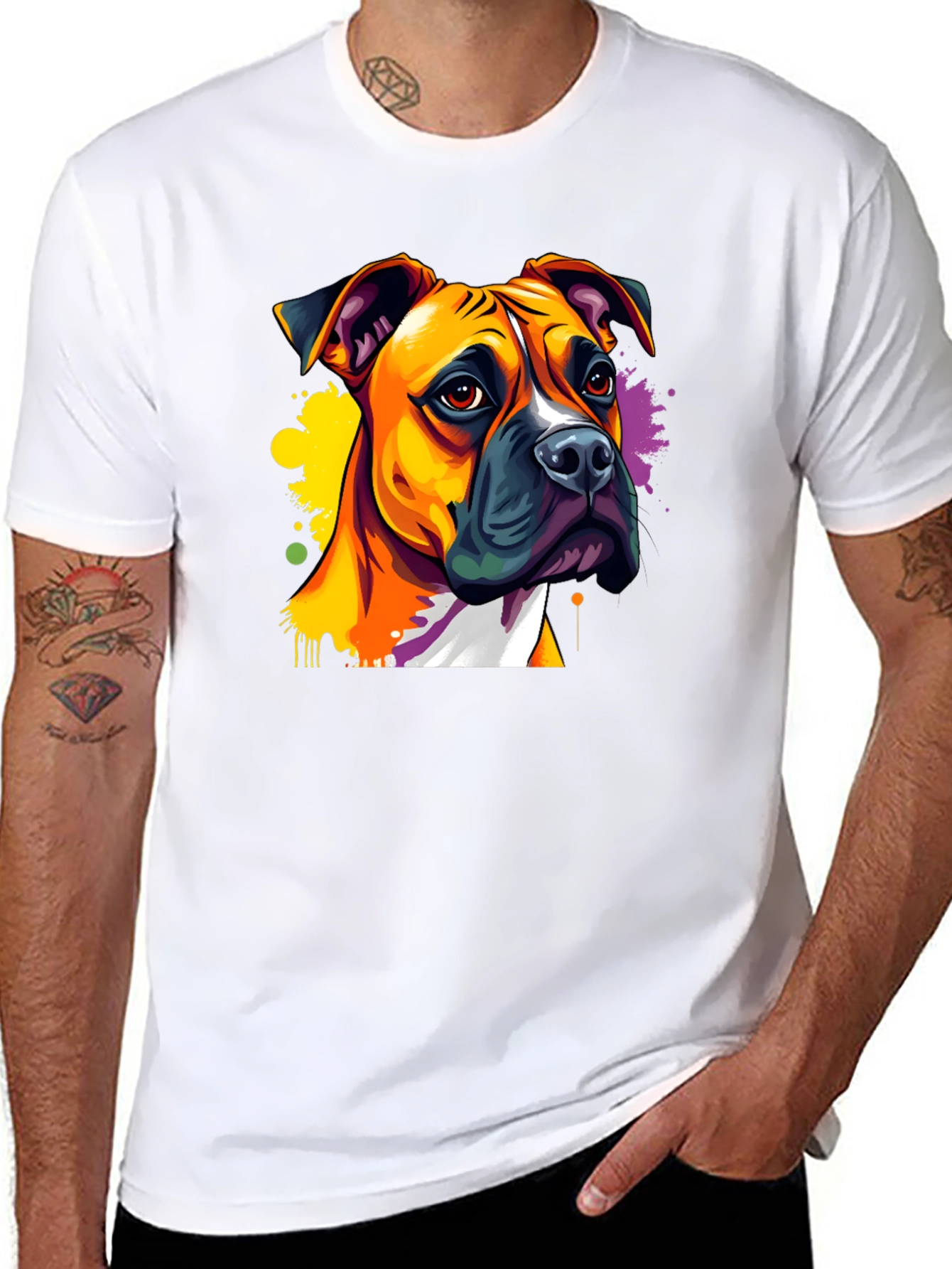 Dog Art T-Shirt - Boxer Breed