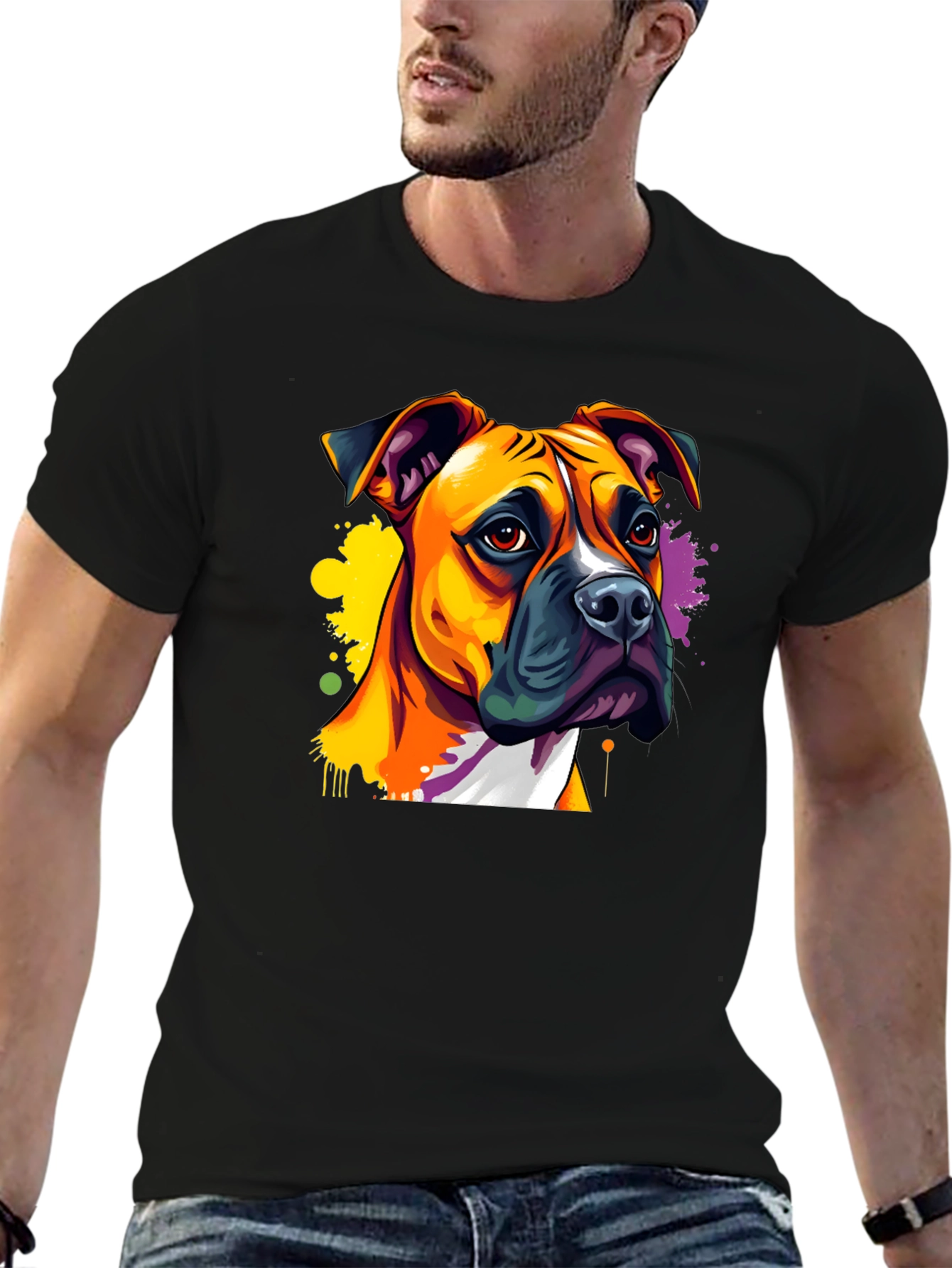 Dog Art T-Shirt - Boxer Breed