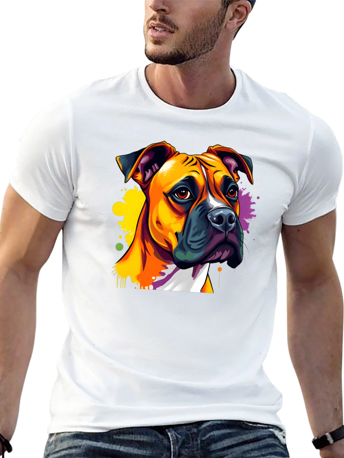 Dog Art T-Shirt - Boxer Breed