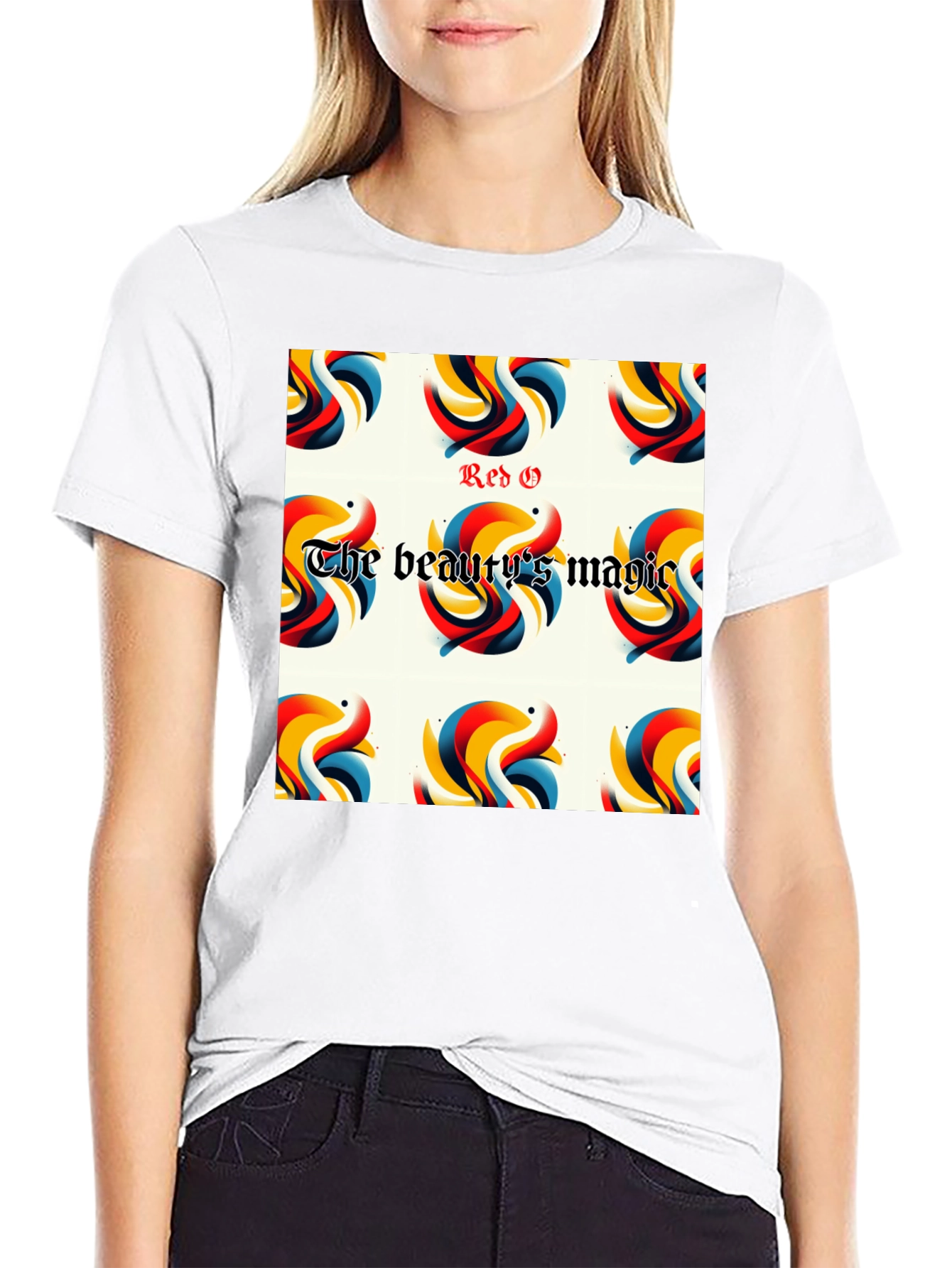 Red G The Beautys Magic Black T-Shirt