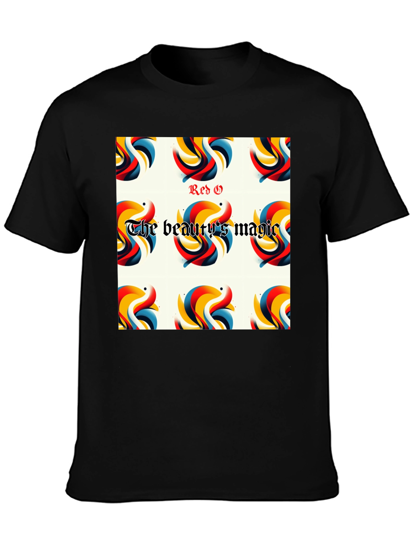 Red G The Beautys Magic Black T-Shirt