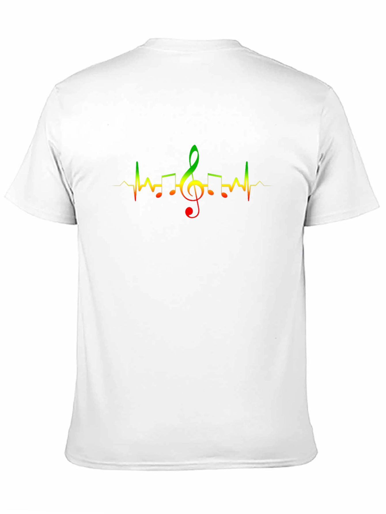 Music Heartbeat Black T-Shirt