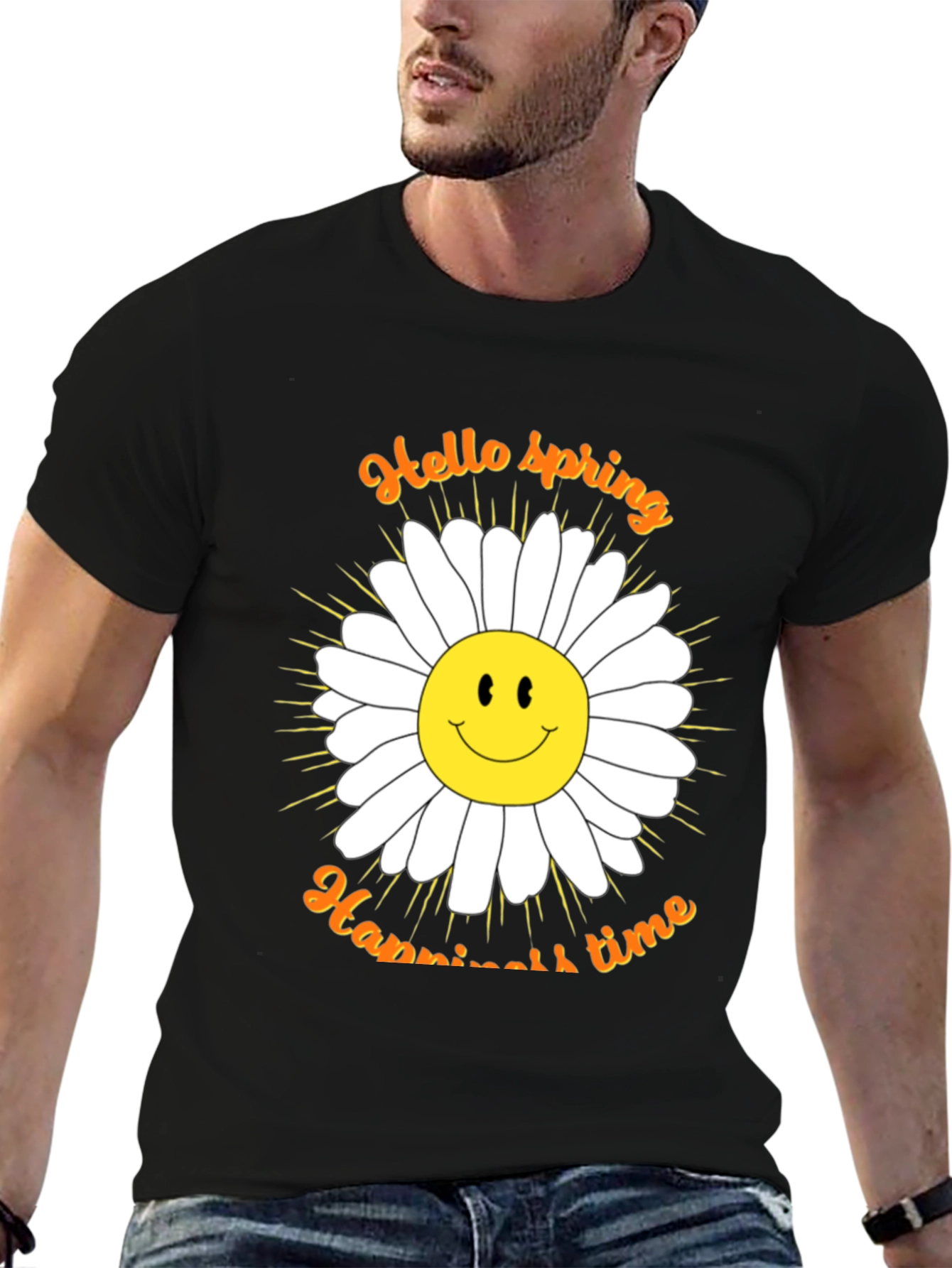 Hello Spring Daisy T-Shirt - Happiness Time