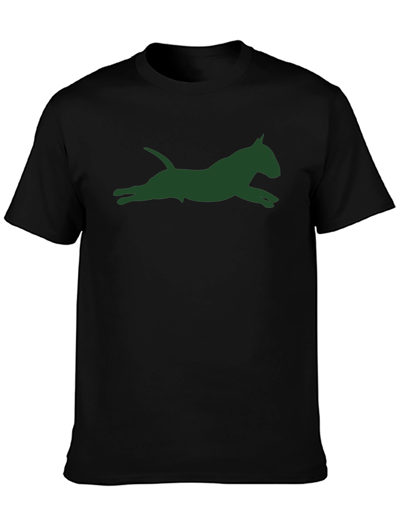 Dog Silhouette Graphic Tee - Unisex Black T-Shirt