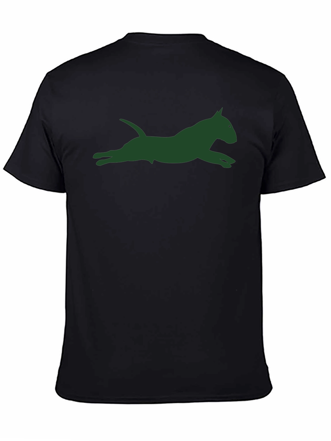 Dog Silhouette Graphic Tee - Unisex Black T-Shirt