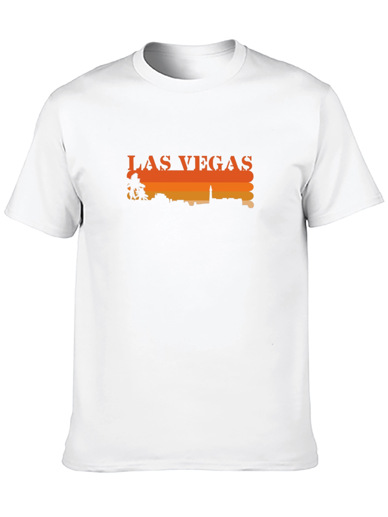 Las Vegas Skyline Graphic Tee - Retro Style T-Shirt