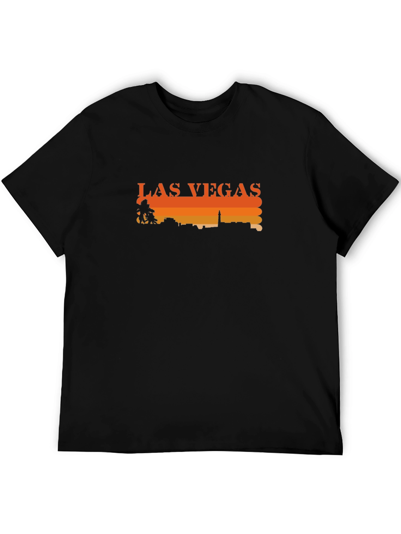Las Vegas Skyline Graphic Tee - Retro Style T-Shirt