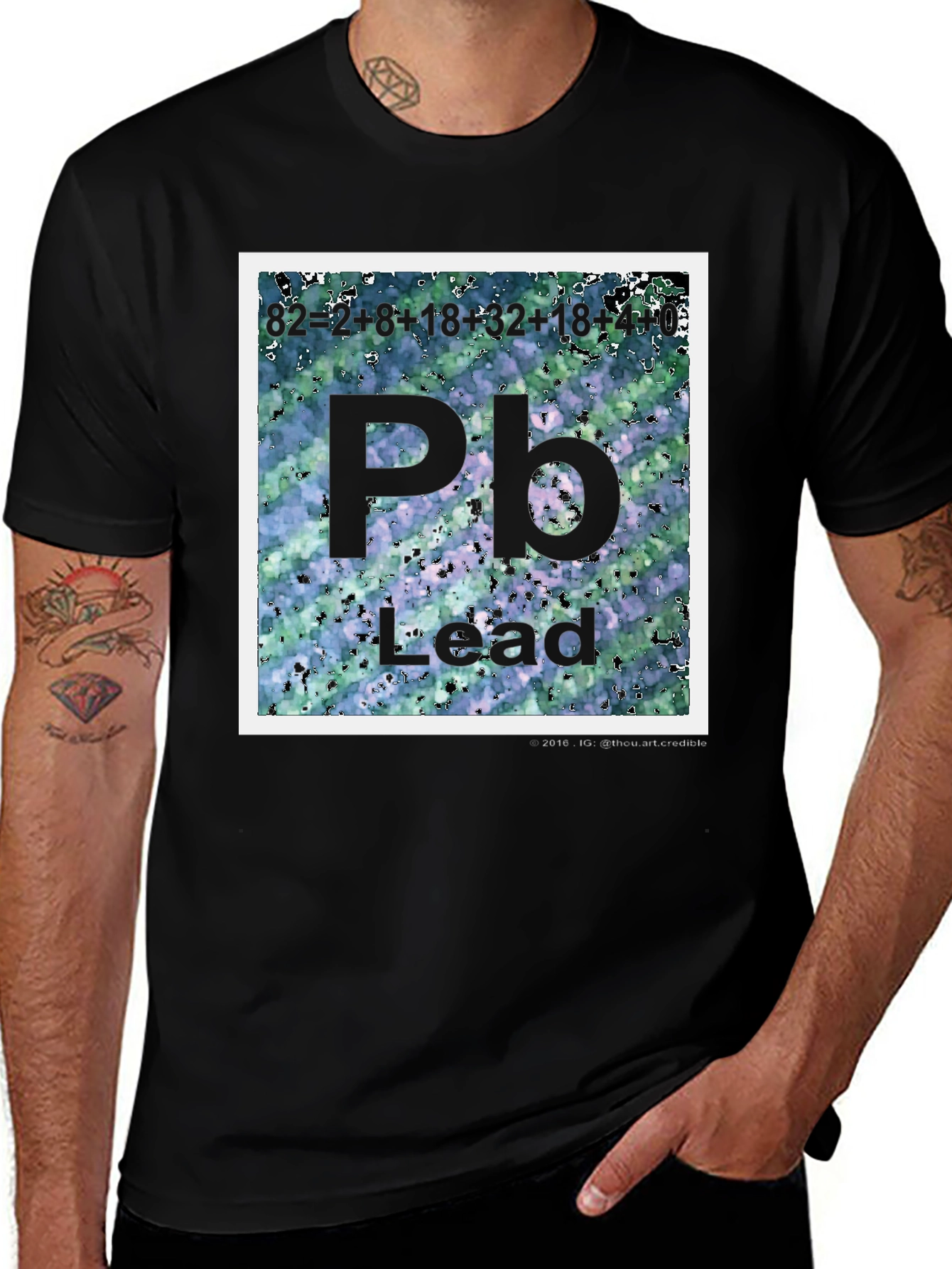 Lead Periodic Table Element T-Shirt