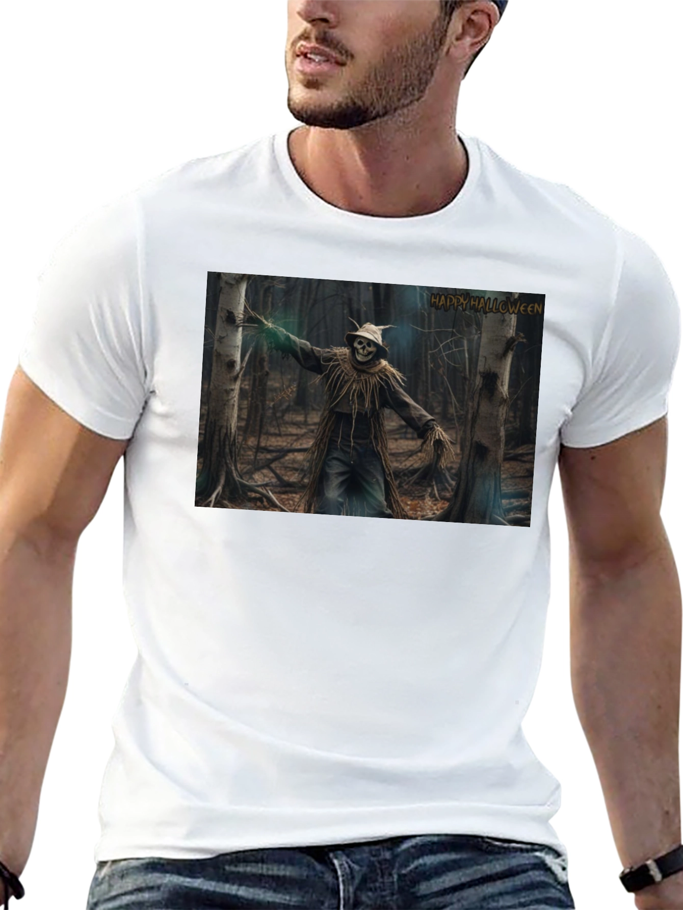 Halloween Scarecrow Forest T-Shirt
