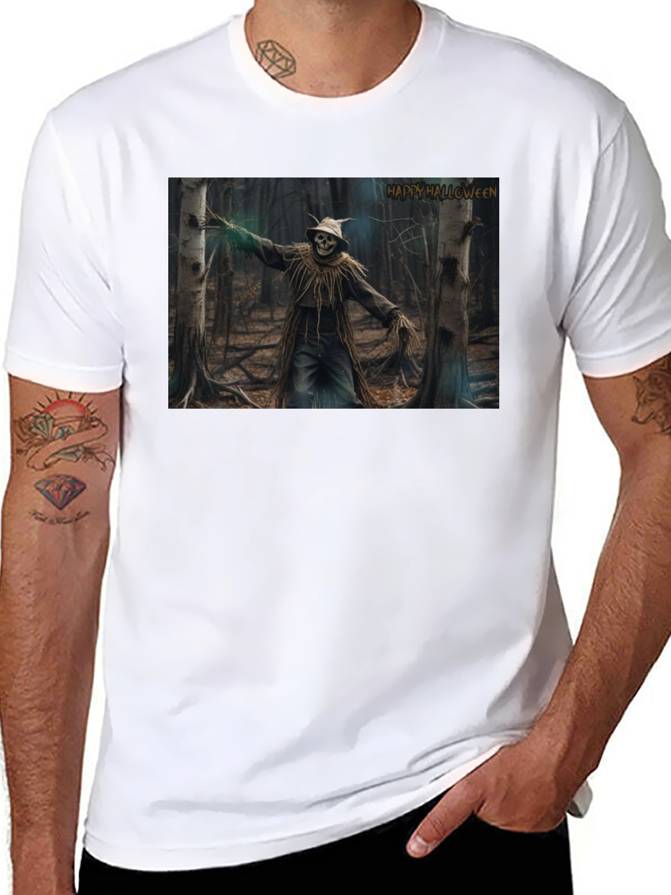 Halloween Scarecrow Forest T-Shirt