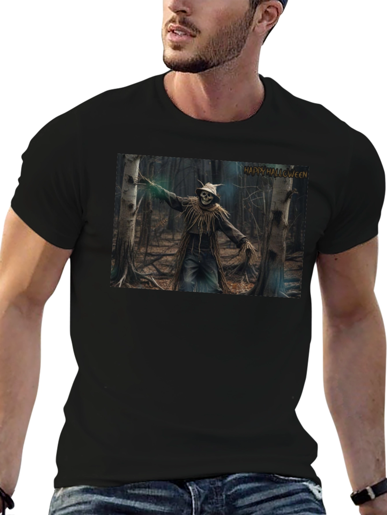 Halloween Scarecrow Forest T-Shirt