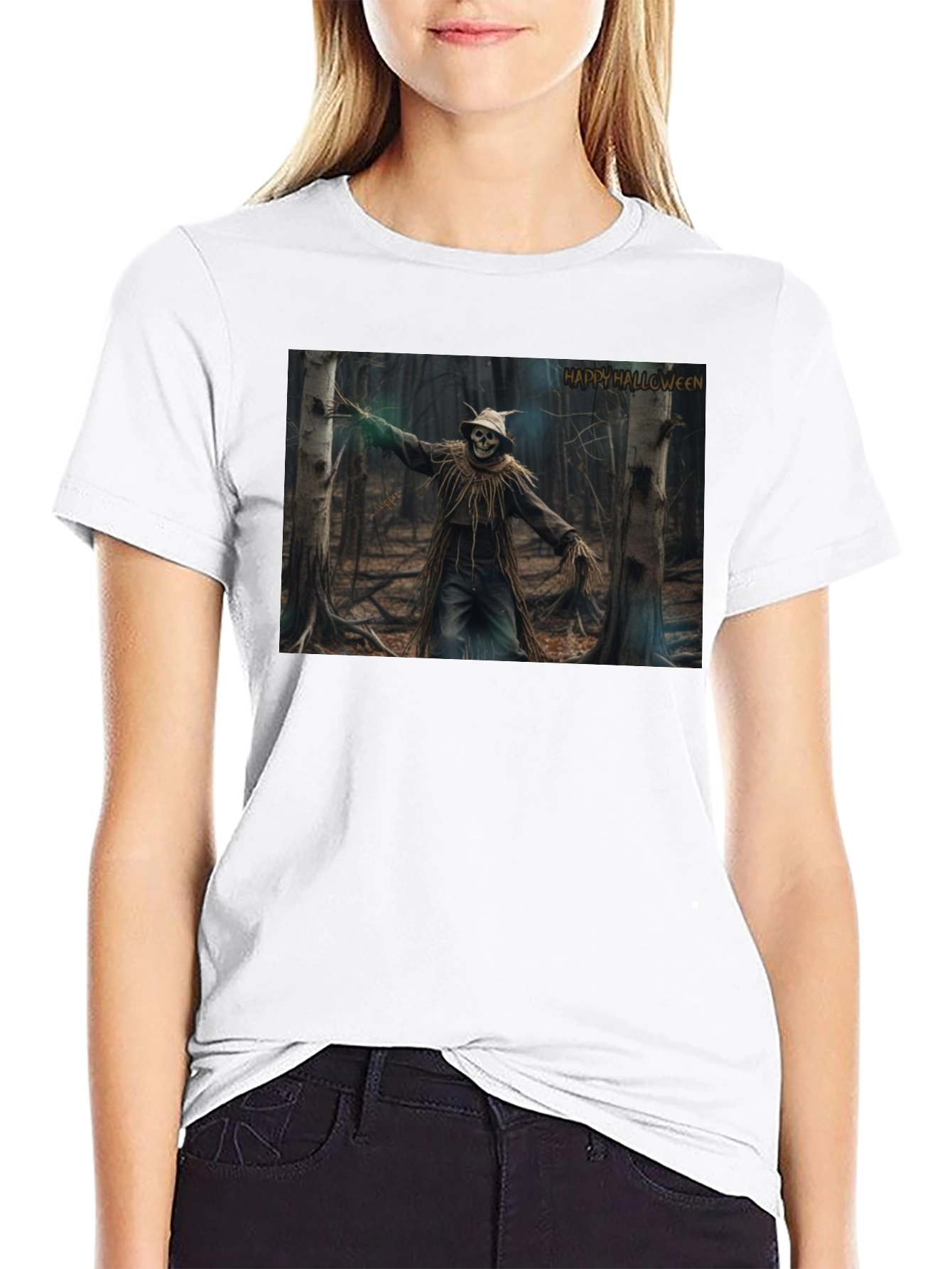 Halloween Scarecrow Forest T-Shirt