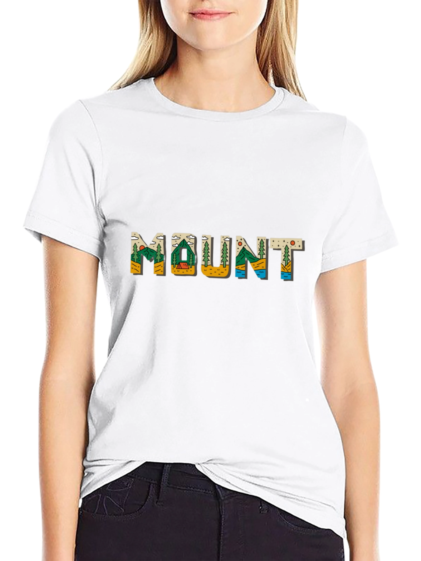 Mount Graphic Tee - Nature Inspired Black T-Shirt