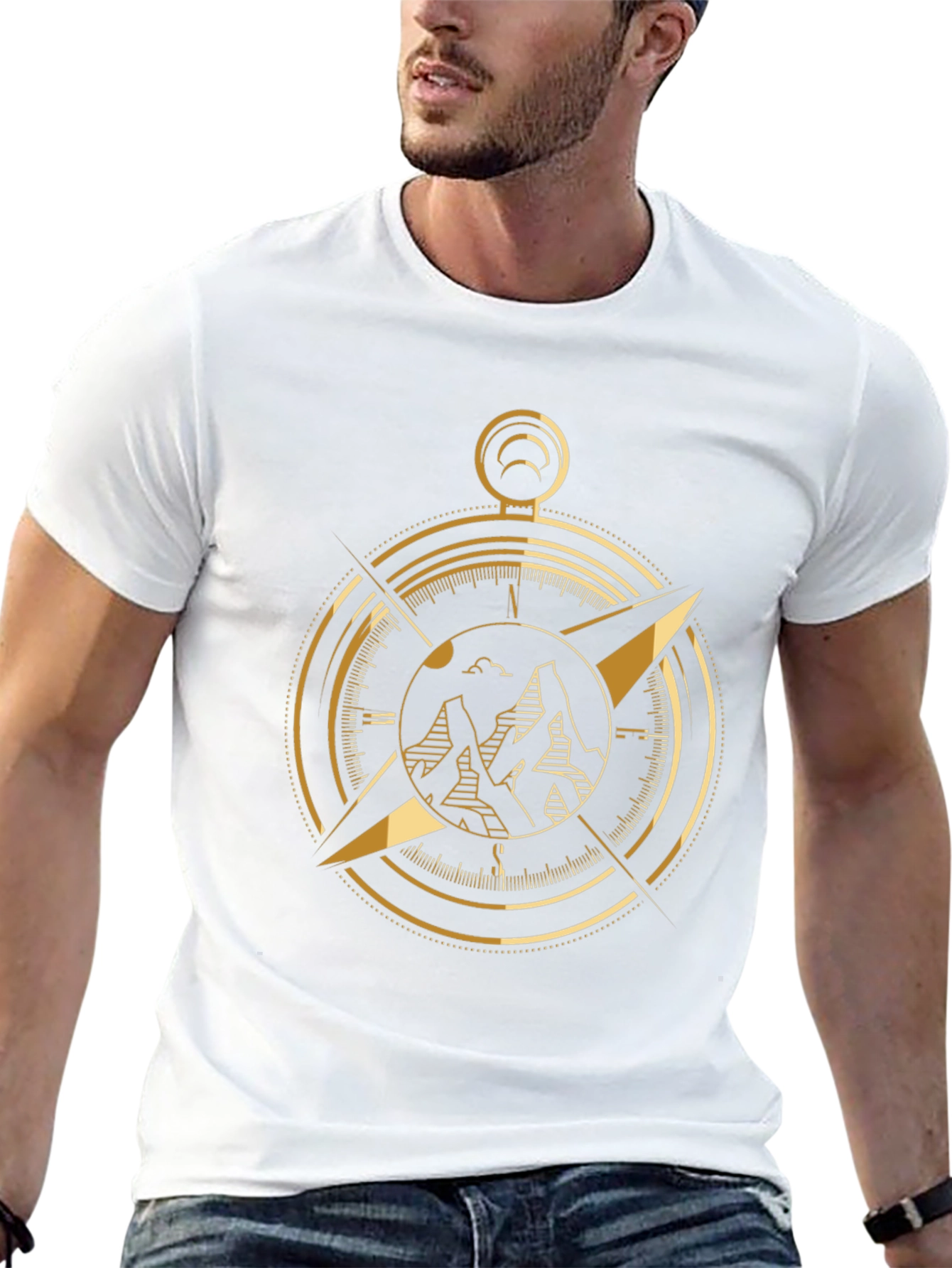 Golden Compass Graphic Black T-Shirt