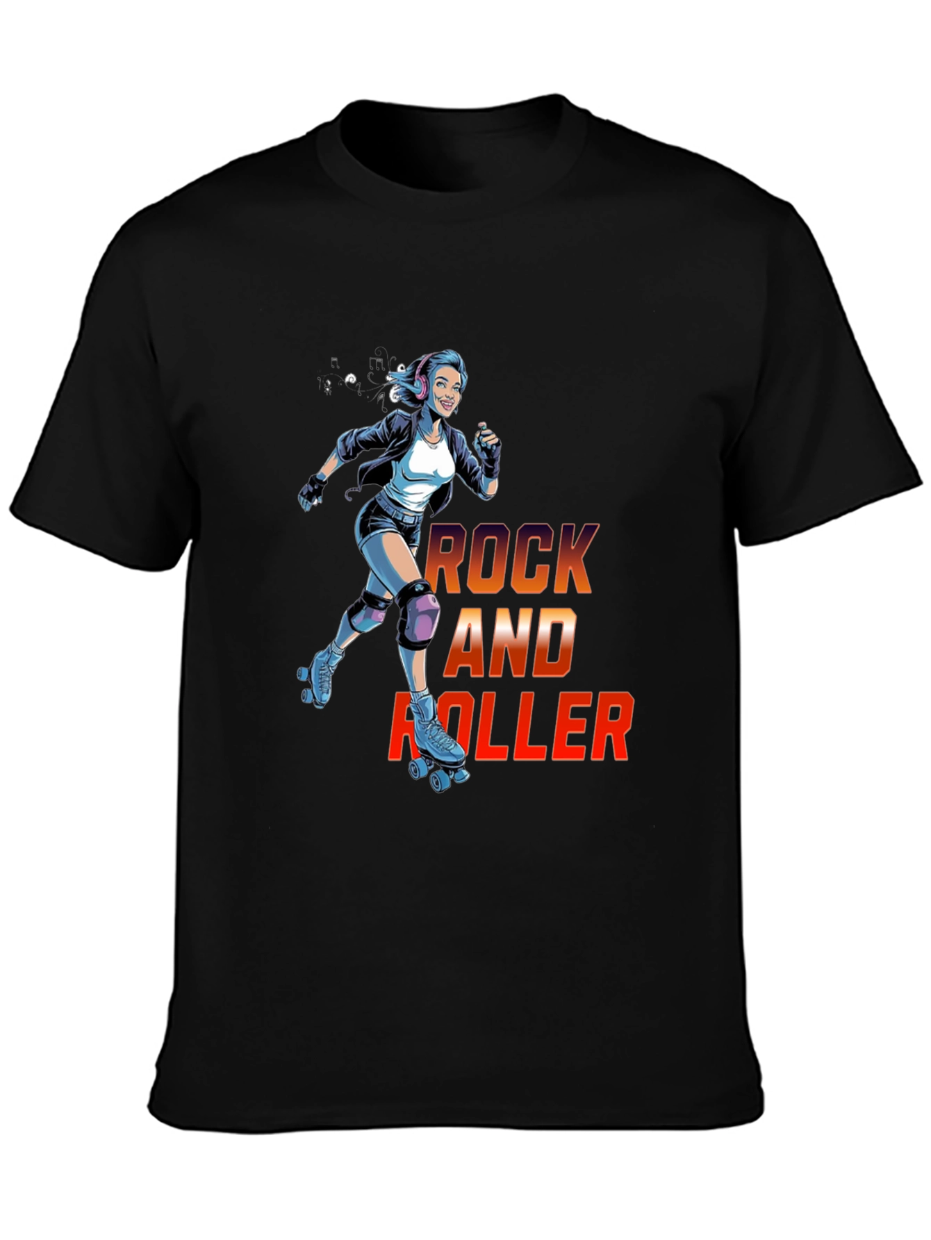 Rock and Roller Graphic T-Shirt - Cool Retro Design