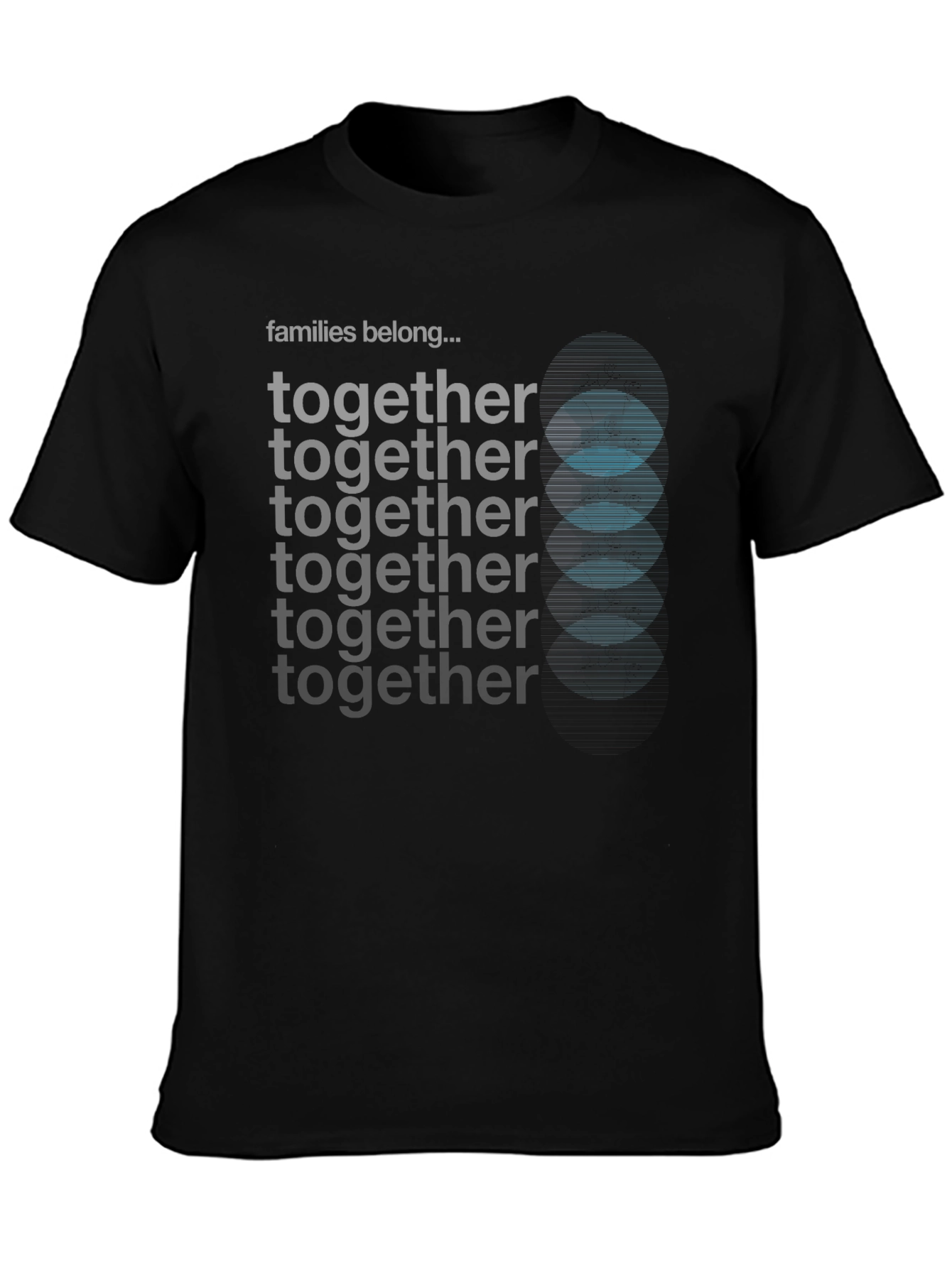 Families Belong Together Black Tee