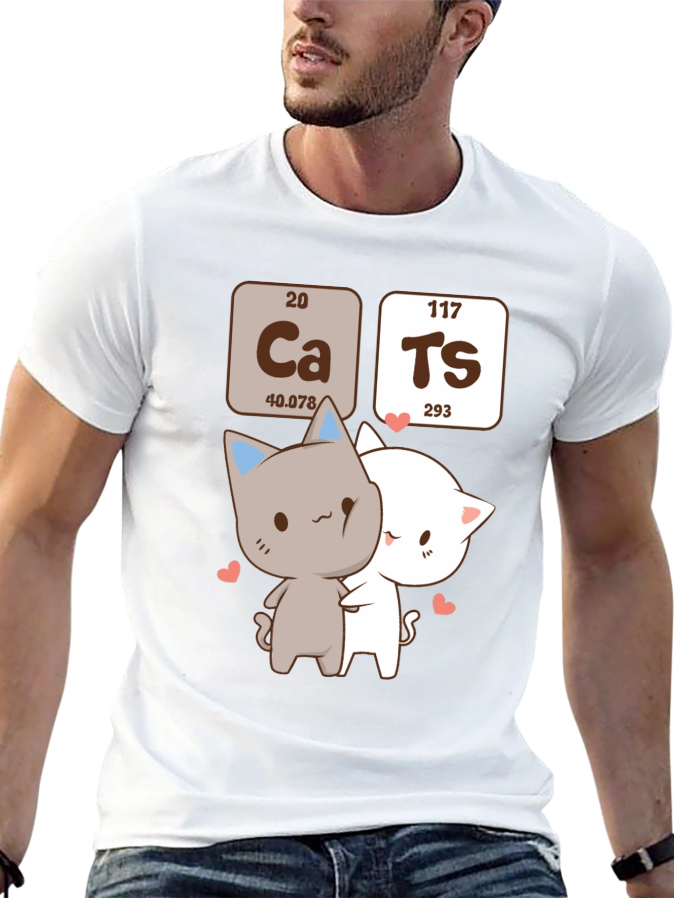 Cats Periodic Table T-Shirt - Chemistry Humor Tee