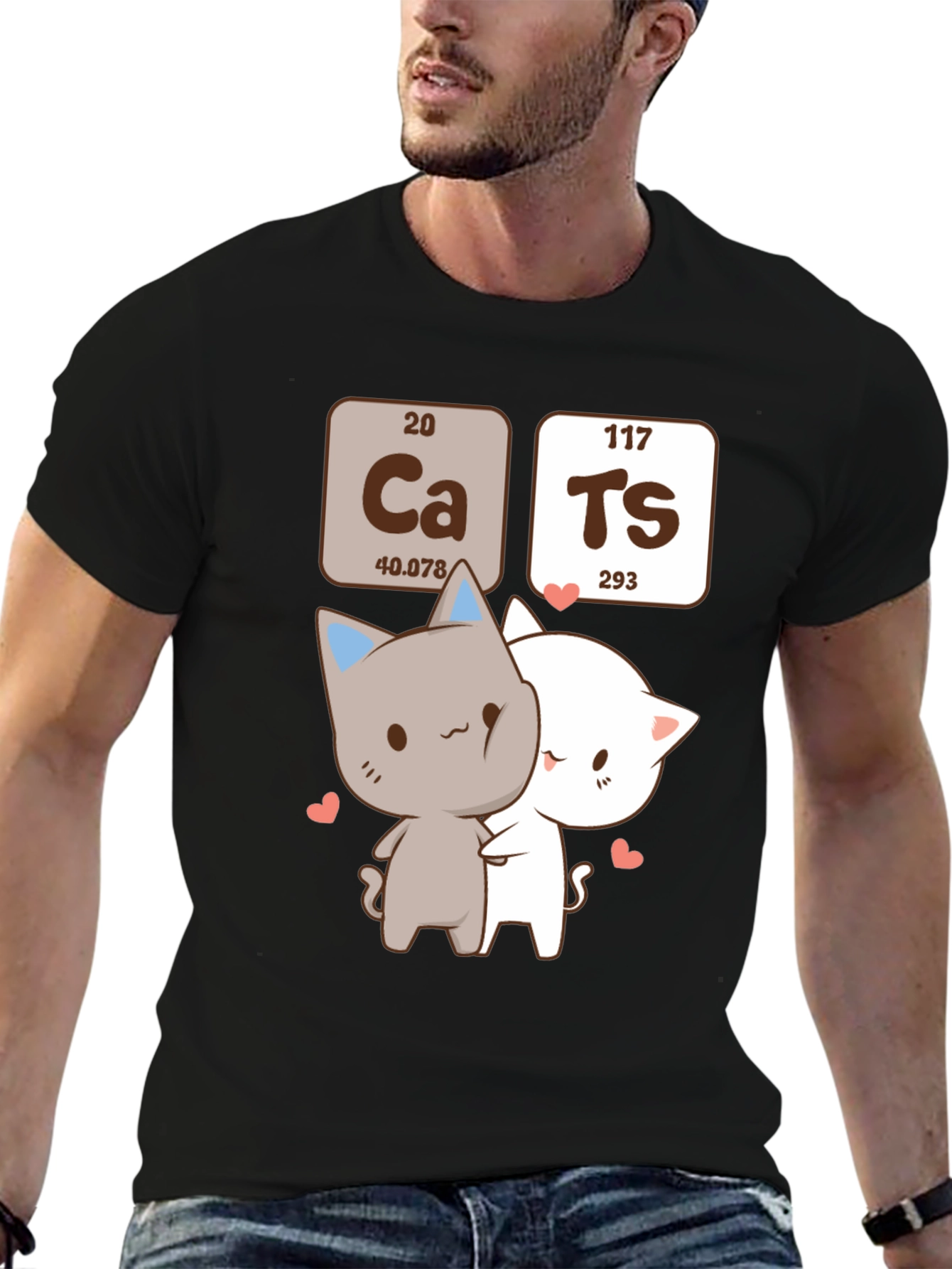 Cats Periodic Table T-Shirt - Chemistry Humor Tee