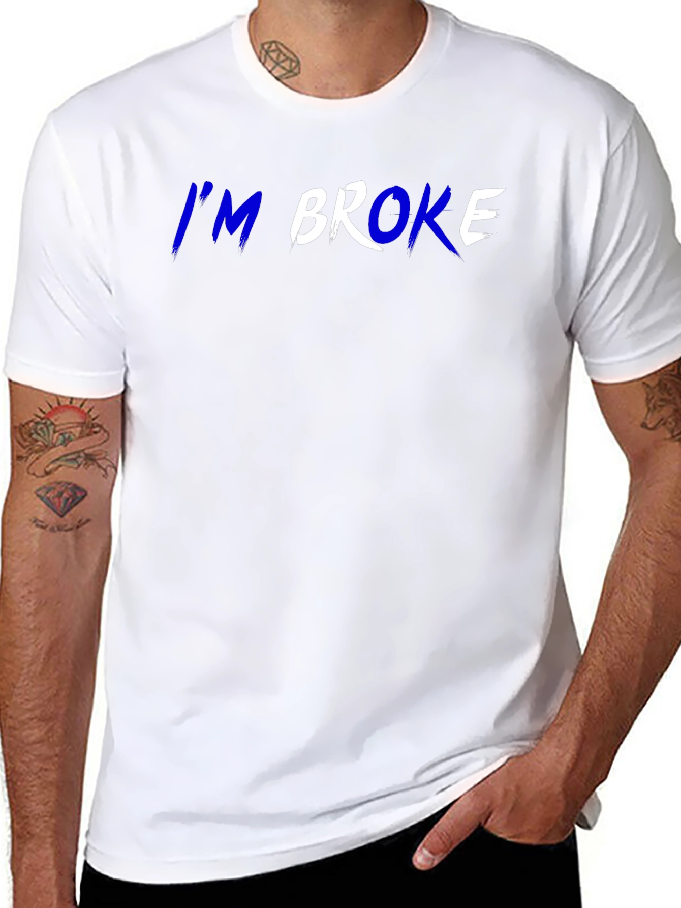 Im Broke T-Shirt - Funny Slogan Tee