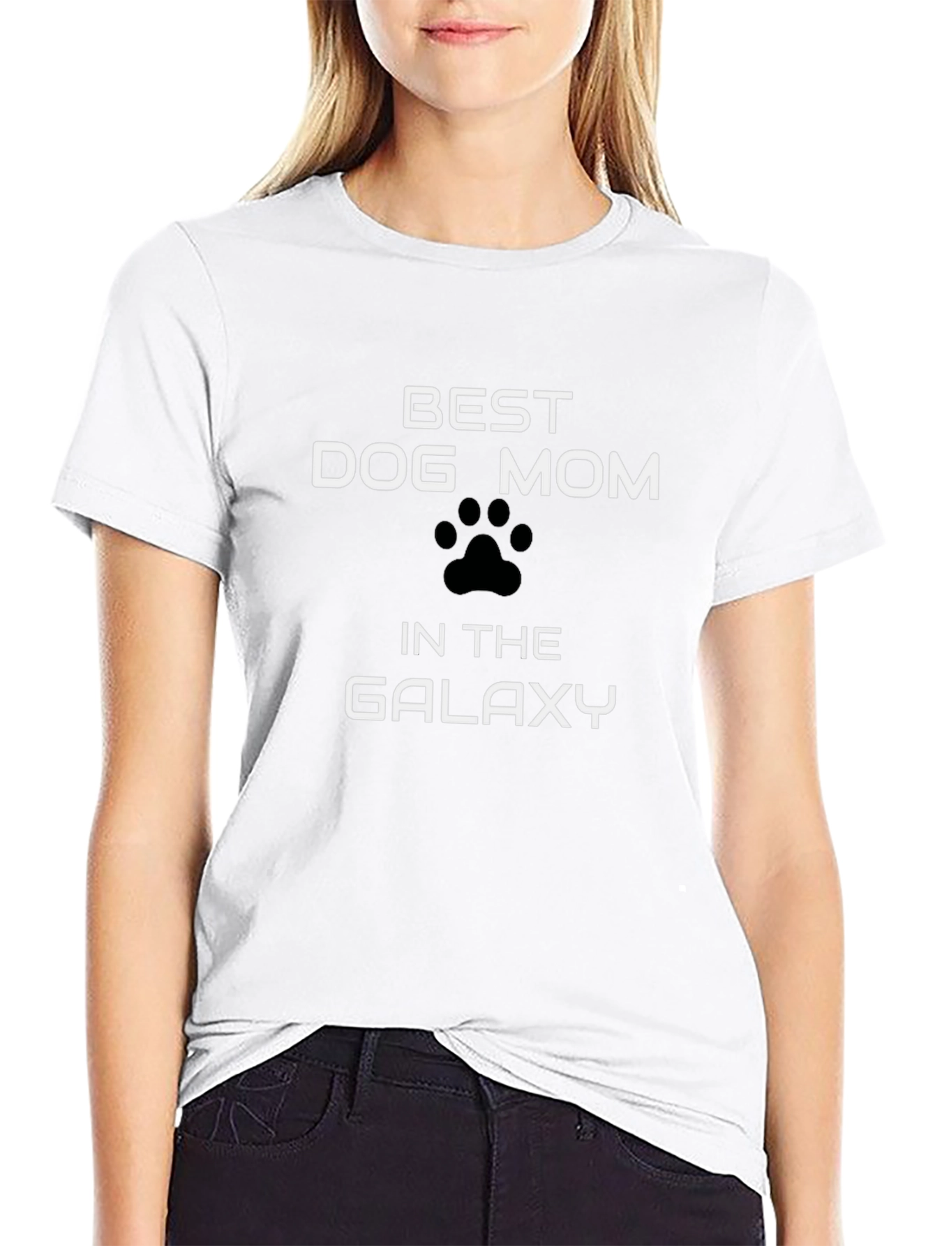 Best Dog Mom Galaxy Black T-Shirt