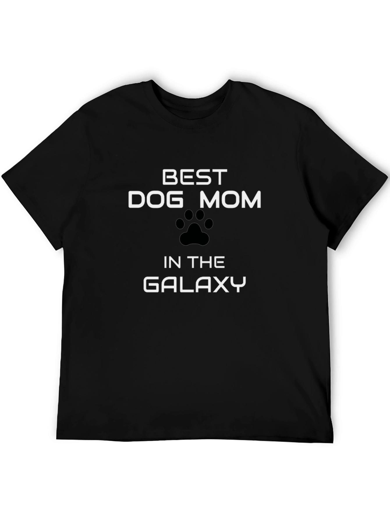 Best Dog Mom Galaxy Black T-Shirt