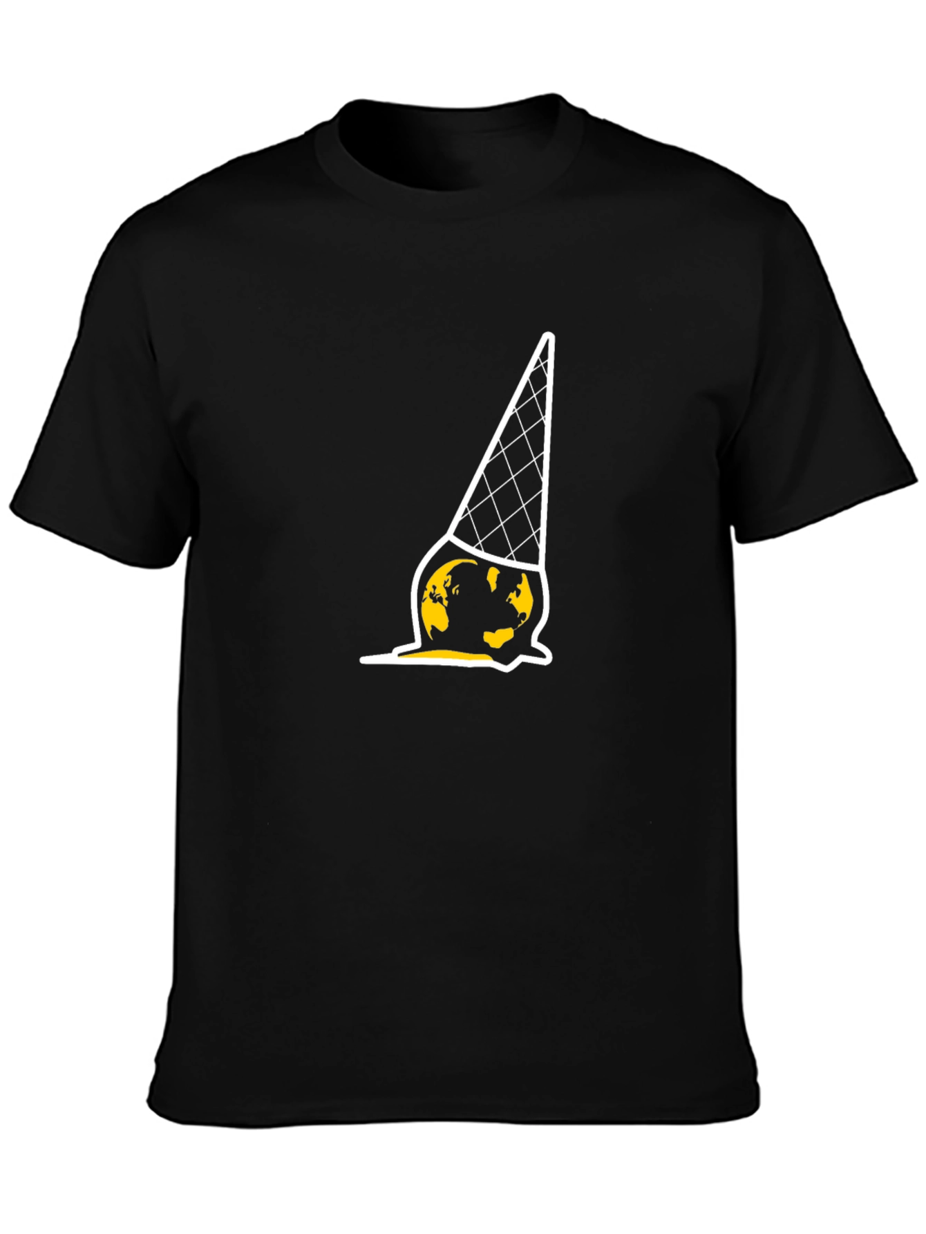 Melting Earth Ice Cream T-Shirt - Global Warming Awareness