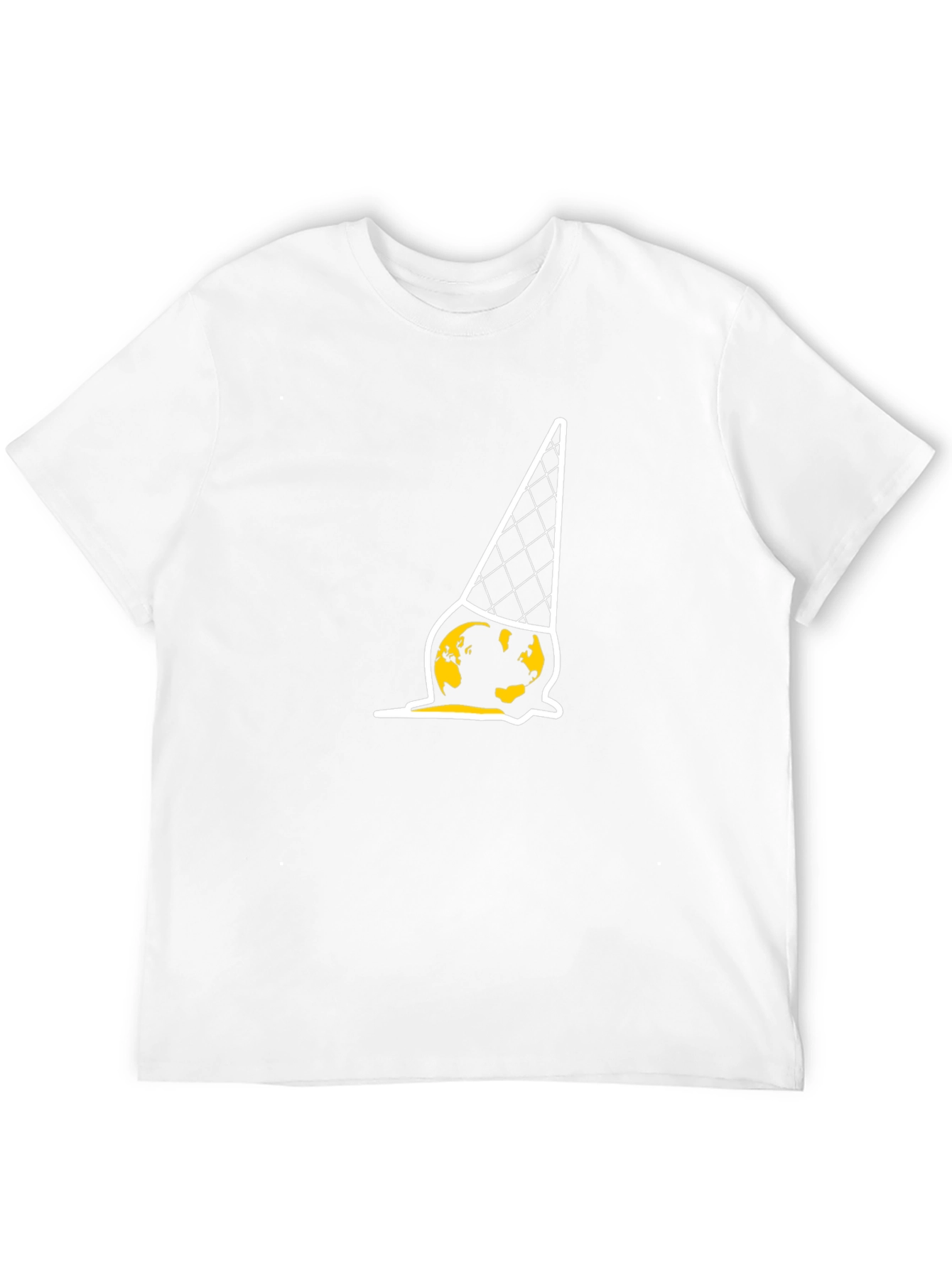 Melting Earth Ice Cream T-Shirt - Global Warming Awareness