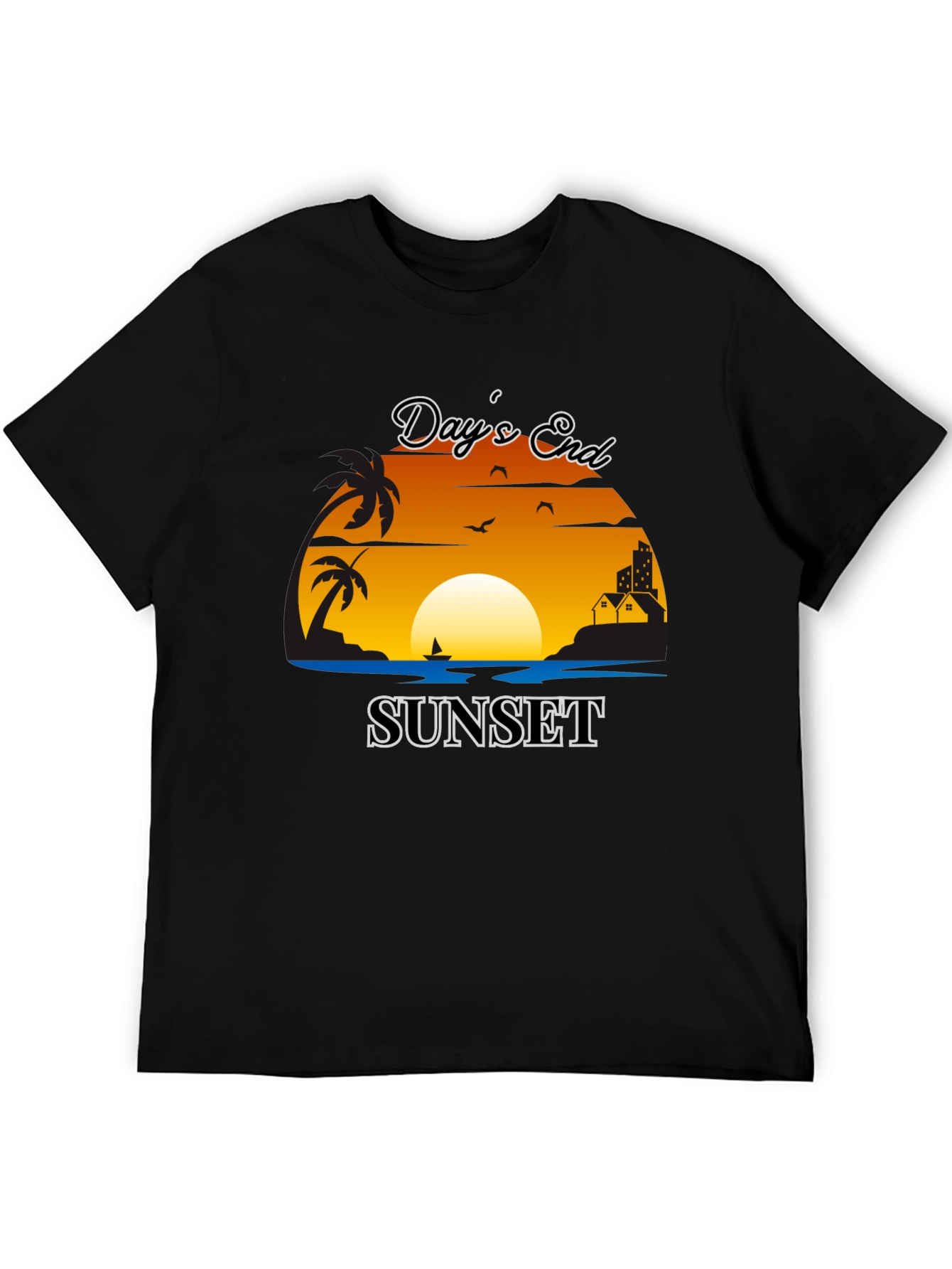 Days End Sunset Graphic Tee