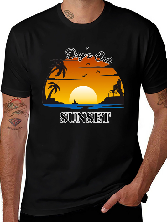 Days End Sunset Graphic Tee
