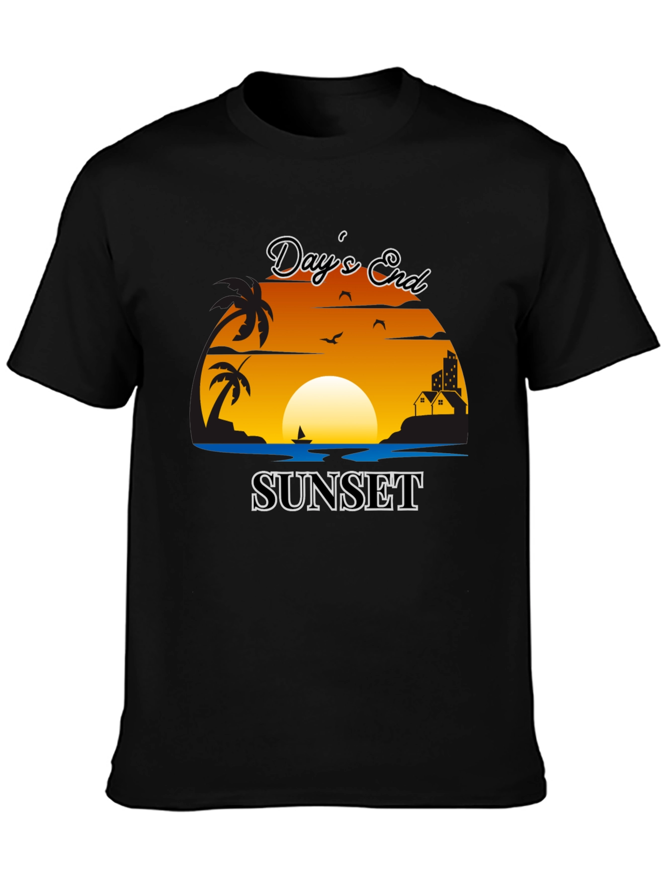 Days End Sunset Graphic Tee