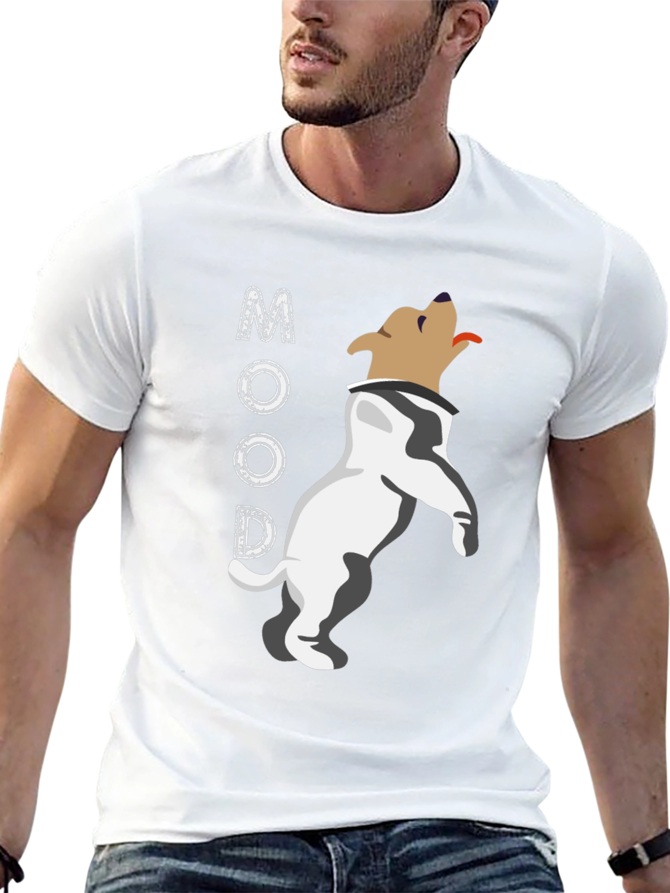 Mood Dog Graphic Tee - Comfortable Casual Wear