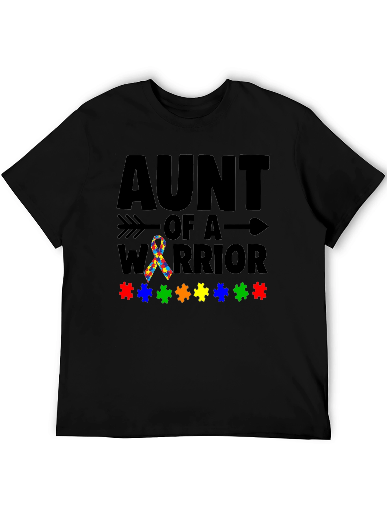 Aunt of a Warrior Autism Awareness T-Shirt
