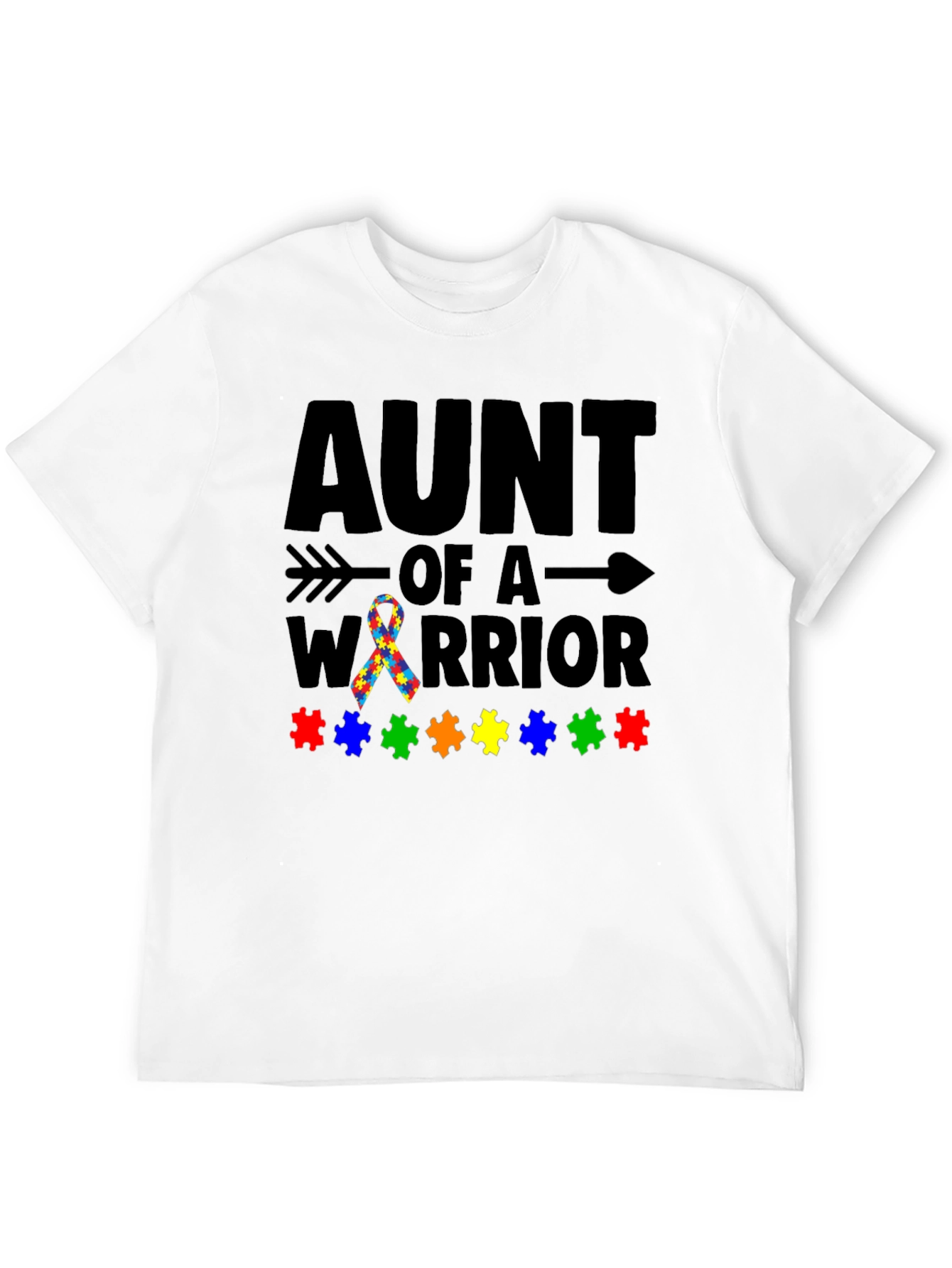 Aunt of a Warrior Autism Awareness T-Shirt