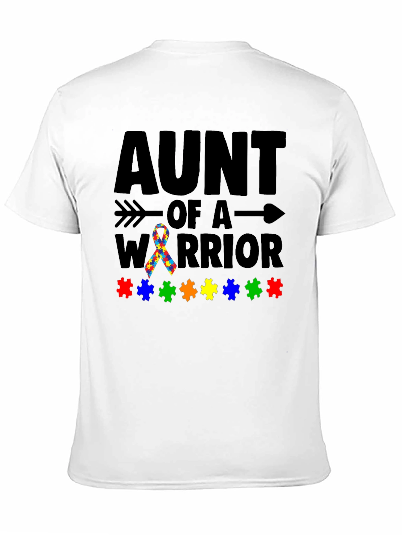 Aunt of a Warrior Autism Awareness T-Shirt